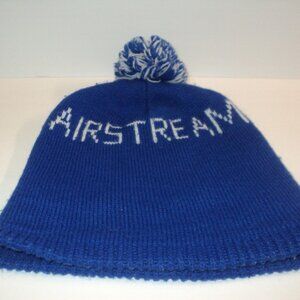 Airstream Knit Beanie Adult Unisex Hat Royal Blue Vintage RV Travel Trailer